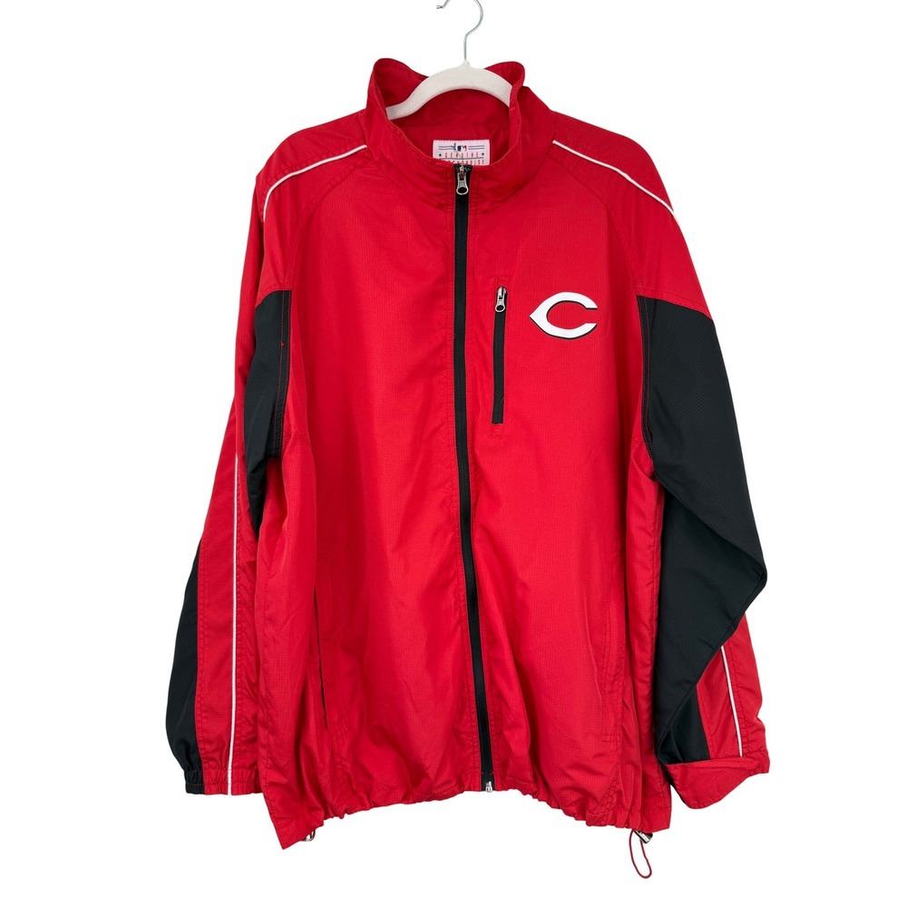 GENUINE MERCHANDISE Cincinnati Reds‎ Windbreaker Men XL MLB Jacket VINTAGE 90s